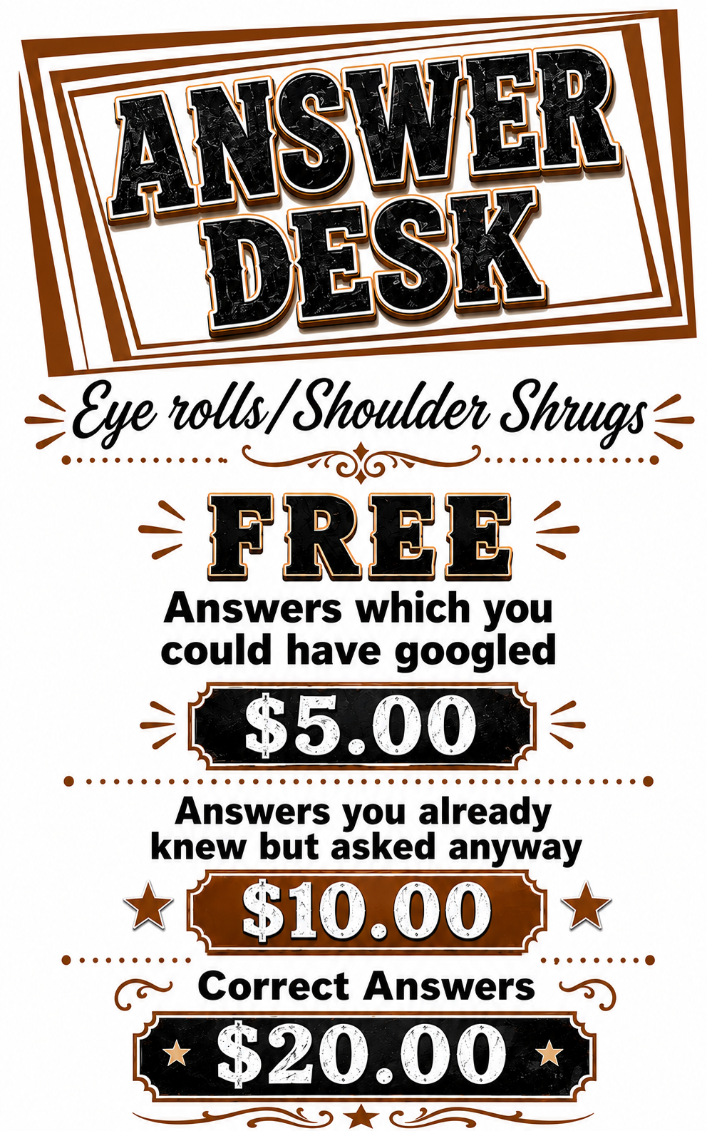 Answer Desk Kitchen Towel | Work Gift