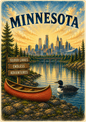 Minnesota Gift Set Towel, Mug, & Magnet in 3 Designs Choices