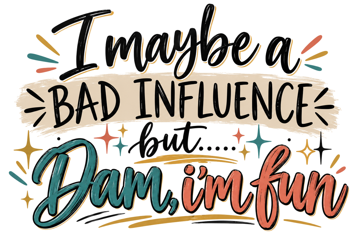 Bad Influence Funny Kitchen Towel