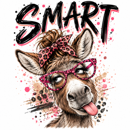 Smart Fancy Donkey Funny Kitchen Towel | Fun Farm Decor