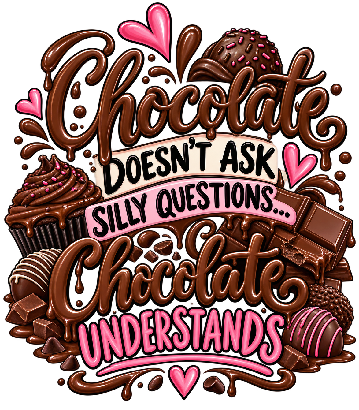 Chocolate Understands Kitchen Towel | Chocolate Lover Gift