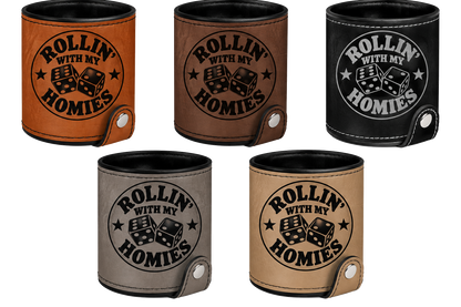 Rolling with My Homies Leatherette Dice Cup