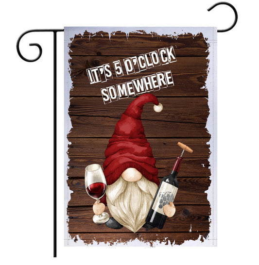 it's 5 O'clock Somewhere Garden Flag