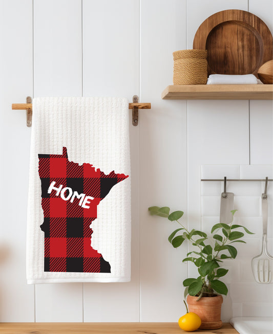 Buffalo plaid Minnesota Home Kitchen Towel