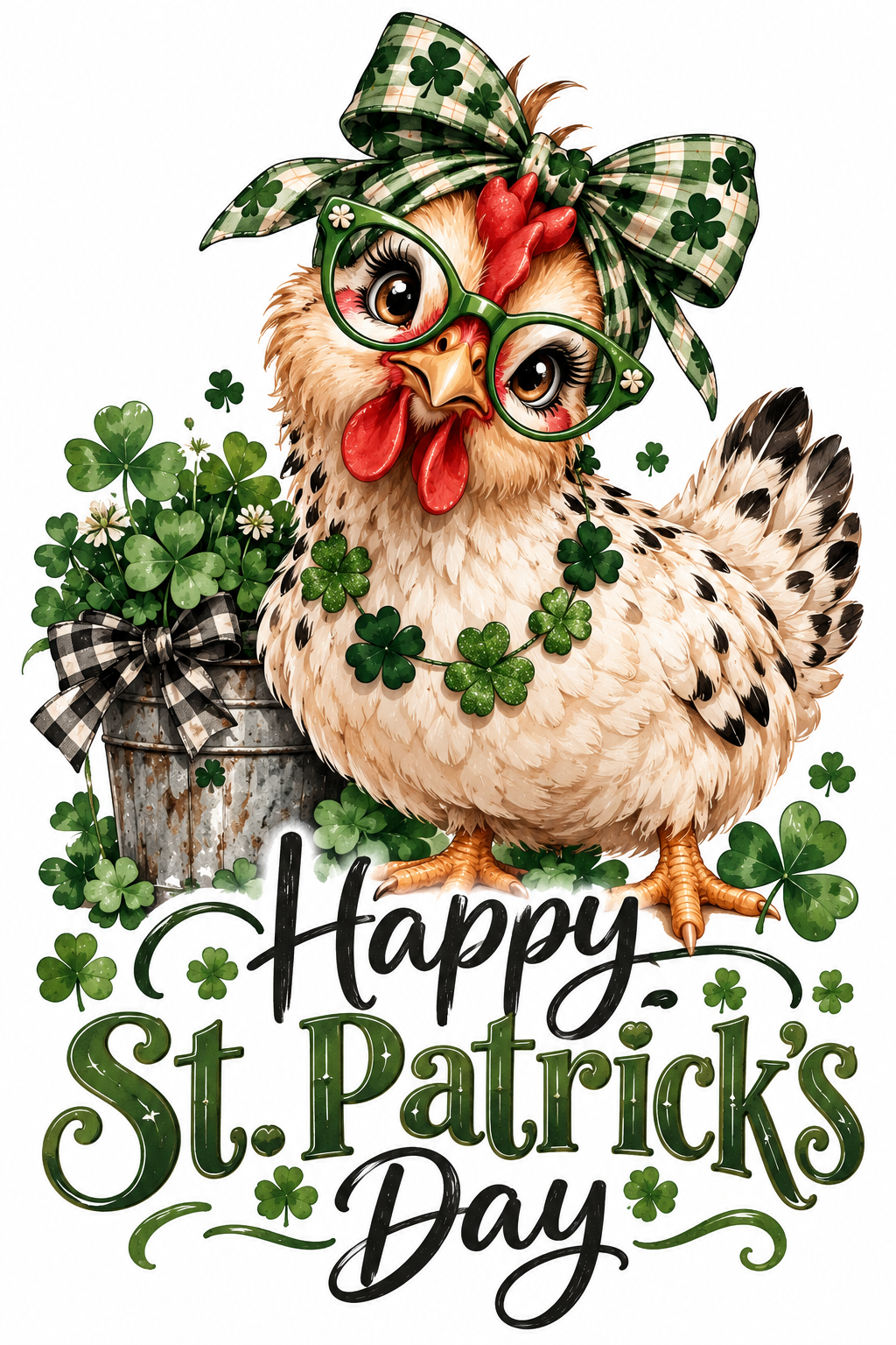 St. Patrick’s Day Chicken Kitchen Towel | Chicken Lover