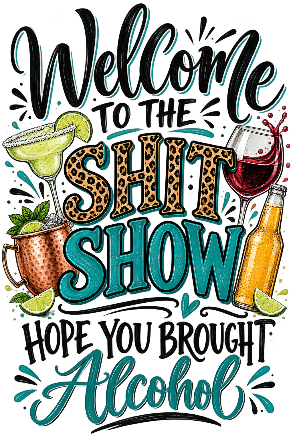 Welcome to the Sh*t Show Kitchen Towel | Adult Humor Gift