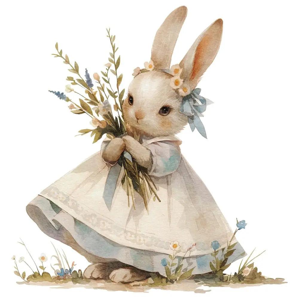 Vintage Bunny Towel image 0