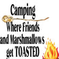 Camping where Friends Kitchen Towel image 0