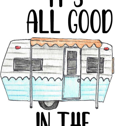 Its all good teal Kitchen Towel image 0