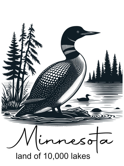 Minnesota Loon Kitchen Towel