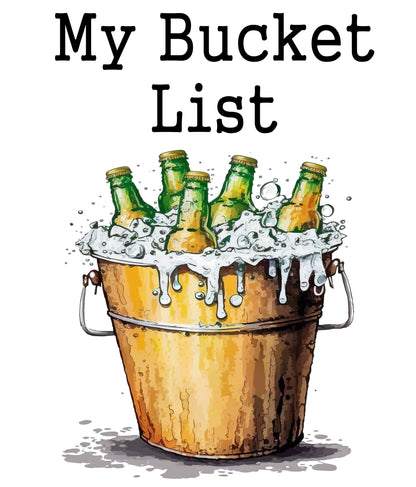 My Bucket List Green Bottles Kitchen Towel