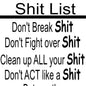 Moms S%^t list Kitchen Towel image 0