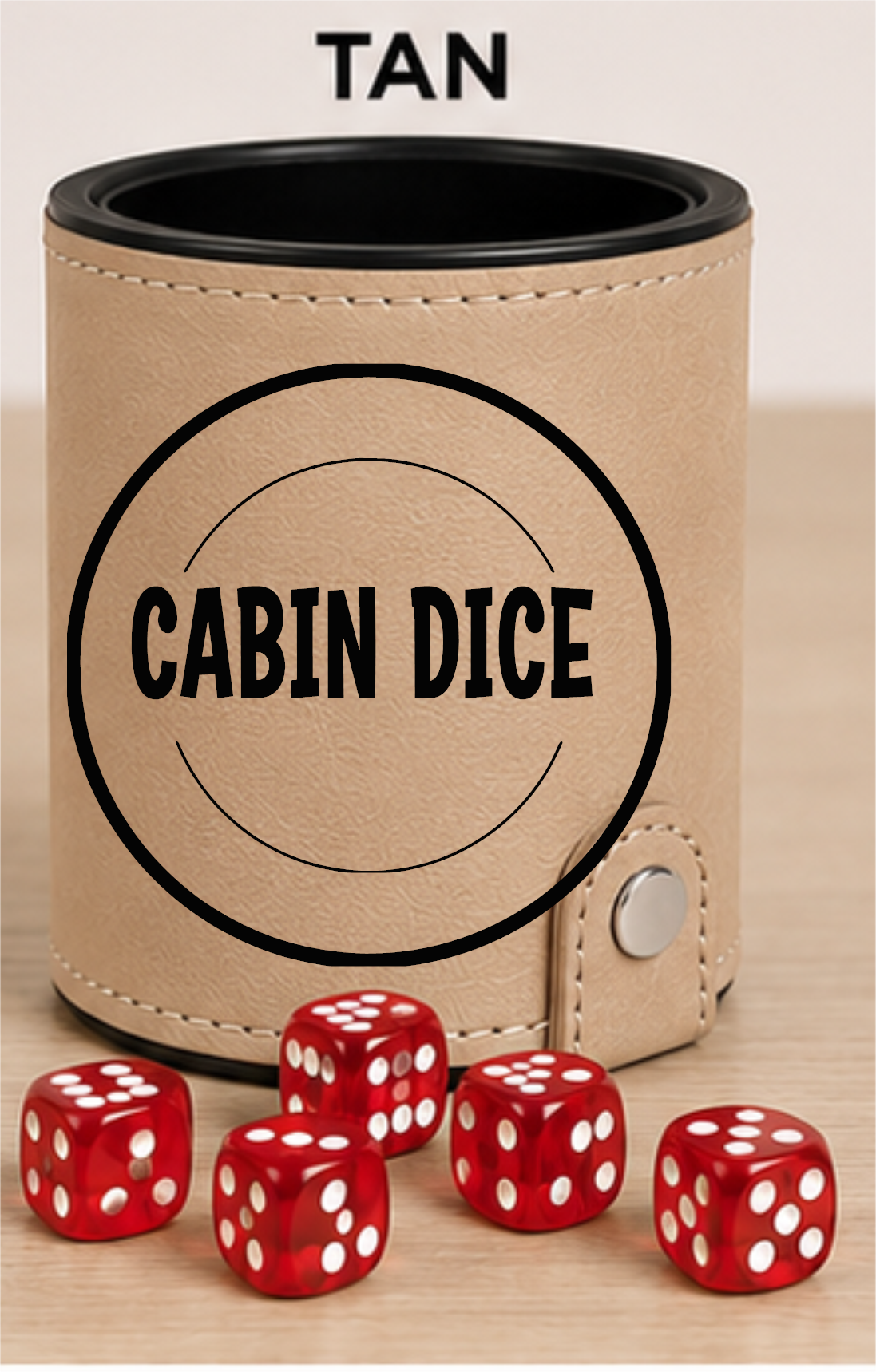 Dice Cup Cabin Dice - Leatherette Dice Cup