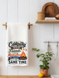 Camping Where Friends  Waffle Weave Kitchen Towel | Camping Gift