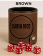 Dice Cup Cabin Dice - Leatherette Dice Cup