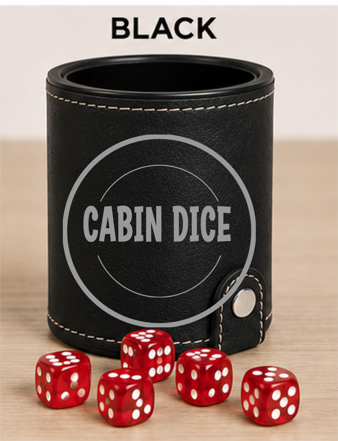 Dice Cup Cabin Dice - Leatherette Dice Cup