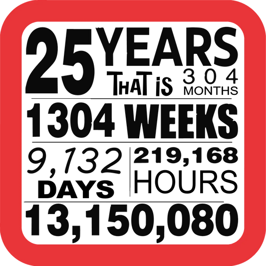 Celebrating 25 years Coaster image 0