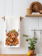 Mom and Baby Highland Cow Kitchen Towel | Farm Decor