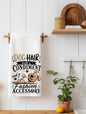 Dog Hair Both A Condiment | Dog Lover Gift | Waffle Weave Kitchen Towel