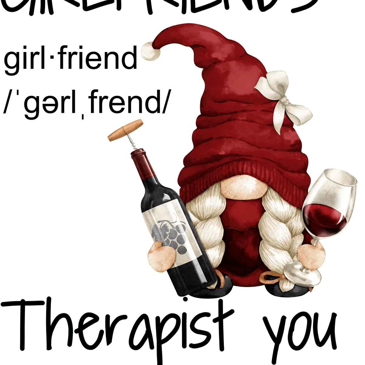 Girl Friends Wine Gnome image 0