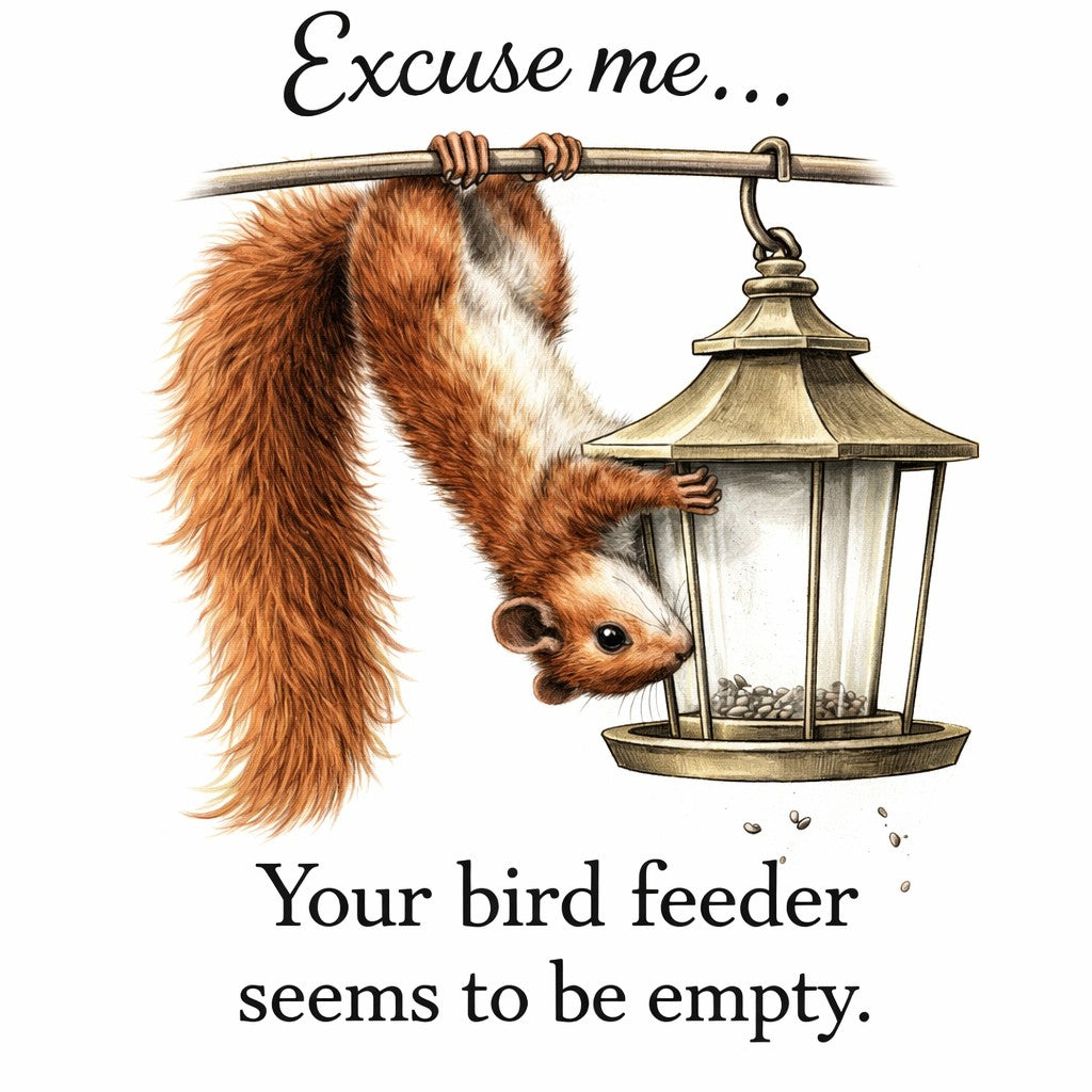 Excuse Me... Your Bird Feeder Kitchen Towel