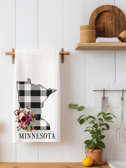 Minnesota Plaid Kitchen Towel | Minnesota Gift