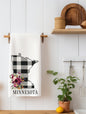 Minnesota Plaid Kitchen Towel | Minnesota Gift