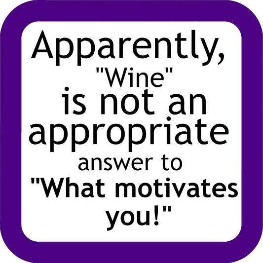 Apparently Wine Coaster image 0