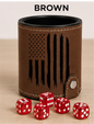 Dice Cup Stars & Stripes Flag - Leatherette Dice Cup