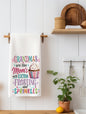 "Grandmas Are Like Moms With Extra Frosting & Sprinkles" Funny Kitchen Towel | Grandma Gift | SassySotaGirl