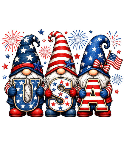 USA Gnomes Kitchen Towel