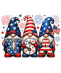 USA Gnomes Kitchen Towel