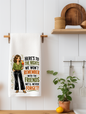 Here's to the Nights We Won't Remember Funny Kitchen Towel | Girls Trip Gift