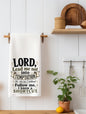 Lord lead me not into temptation… Kitchen Towel - Waffle Weave Kitchen Towel | Sassy