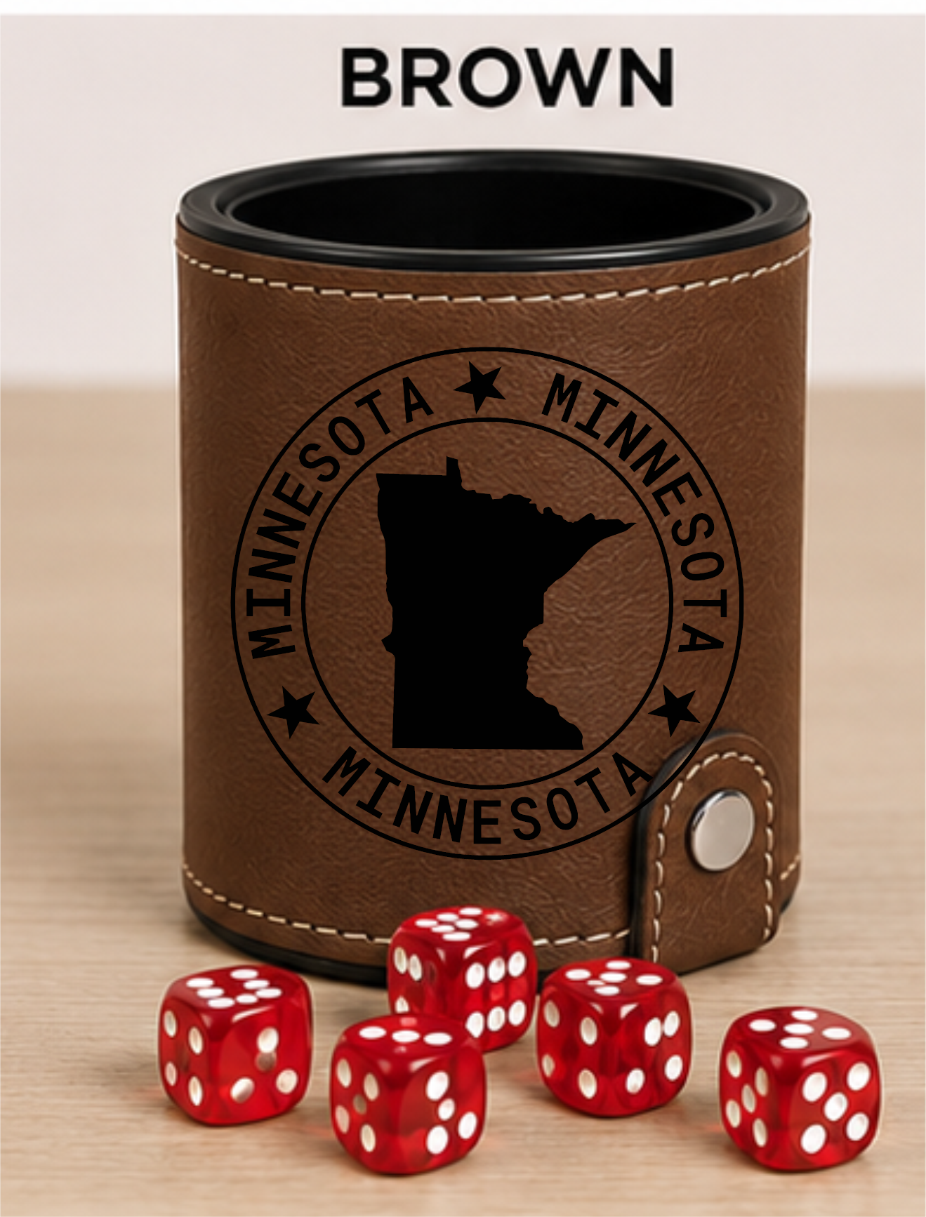 Dice Cup Minnesota - Leatherette Dice Cup