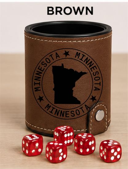 Dice Cup Minnesota - Leatherette Dice Cup