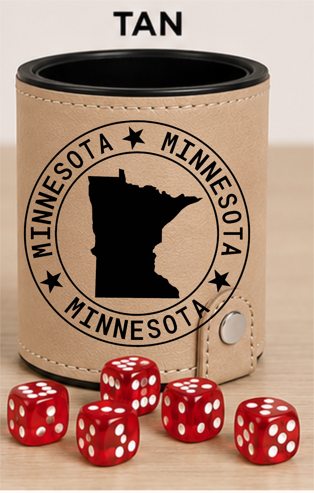Dice Cup Minnesota - Leatherette Dice Cup