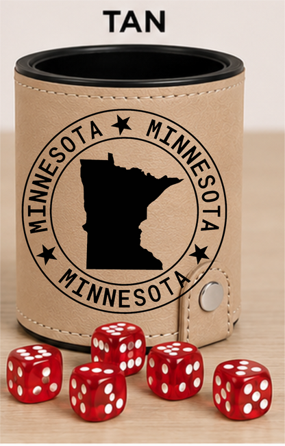 Dice Cup Minnesota - Leatherette Dice Cup