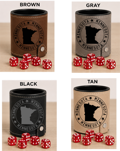 Dice Cup Minnesota - Leatherette Dice Cup