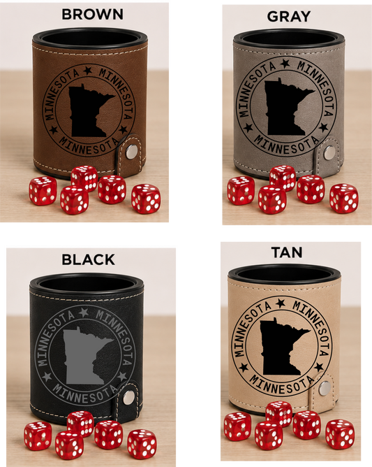 Dice Cup Minnesota - Leatherette Dice Cup
