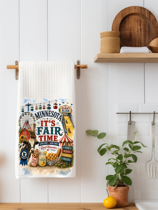 It's Fair Time | Minnesota Themed Kitchen Towel