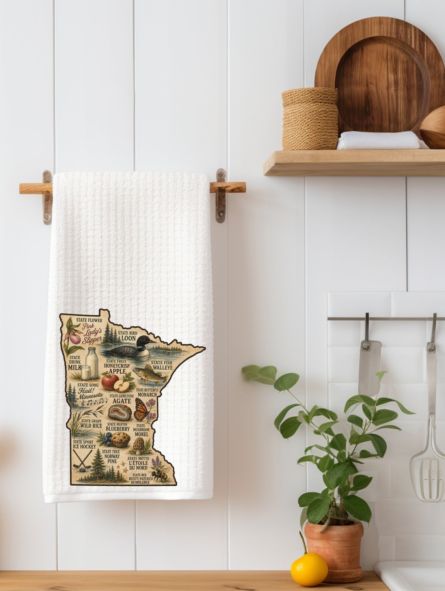 Famous Minnesota Things Kitchen Towel | Minnesota Gift