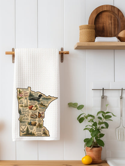 Famous Minnesota Things Kitchen Towel | Minnesota Gift