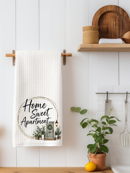 Home Sweet Apartment Kitchen Towel | Housewarming Gift