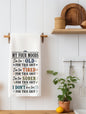 My Four Moods | Funny Kitchen Towel | Sassy Gift