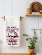 One minute you're young and free... | Funny Age Kitchen Towel