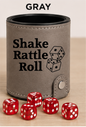 Dice Cup Shake Rattle Roll - Leatherette Dice Cup