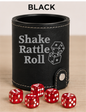 Dice Cup Shake Rattle Roll - Leatherette Dice Cup