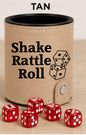 Dice Cup Shake Rattle Roll - Leatherette Dice Cup