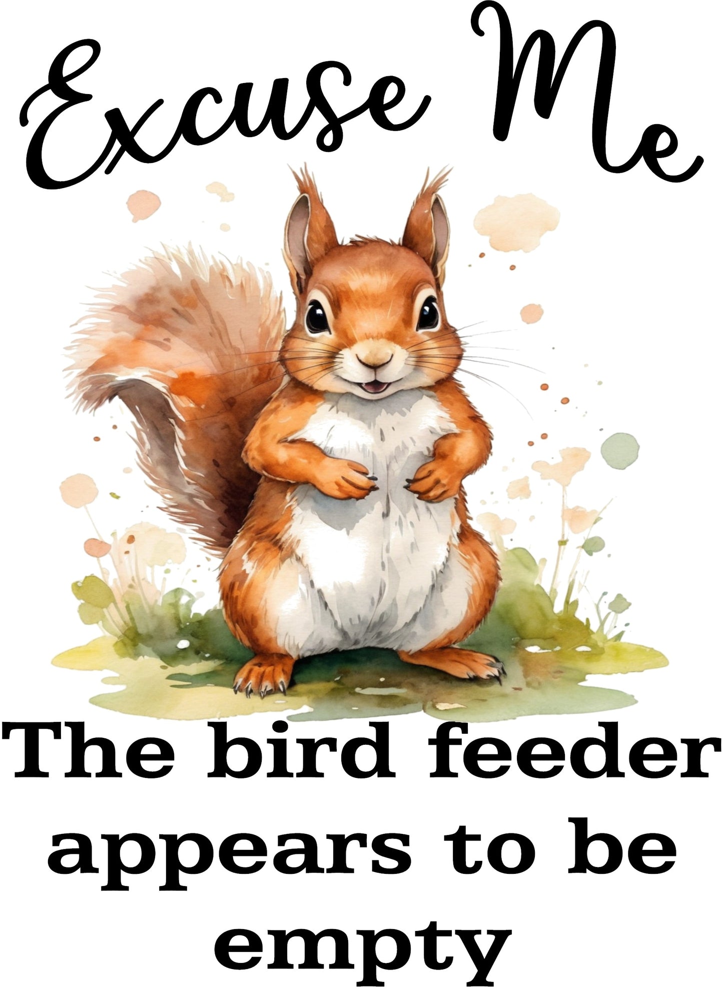Excuse Me... The Bird Feeder Kitchen Towel